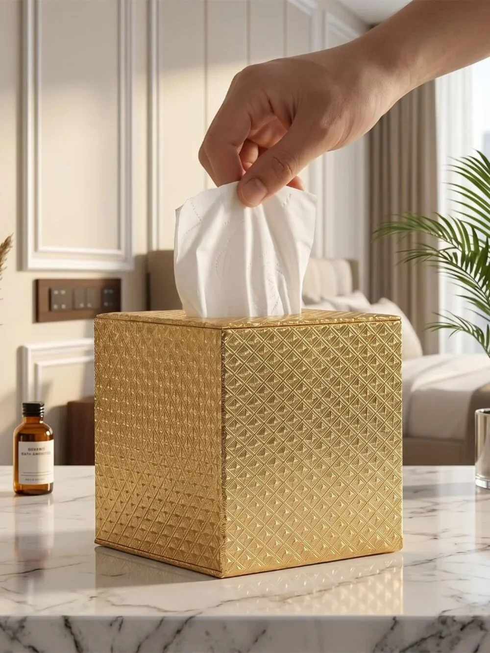 Gold Tissue Box Cover,Tissue Box Cover Square,Gold Tissue Box Holders,Tissue Hol